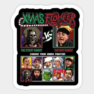 Xmas Fighter - Sticky Bandits vs Wet Bandits Sticker